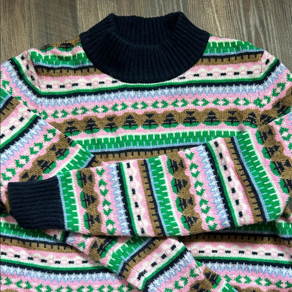 JCrew Fair Isle Colorful Patterned Women's Sweater Small